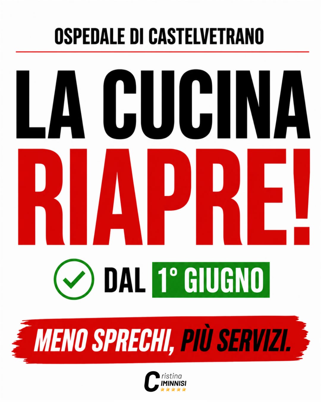 Cucina dell'Ospedale di Castelvetrano