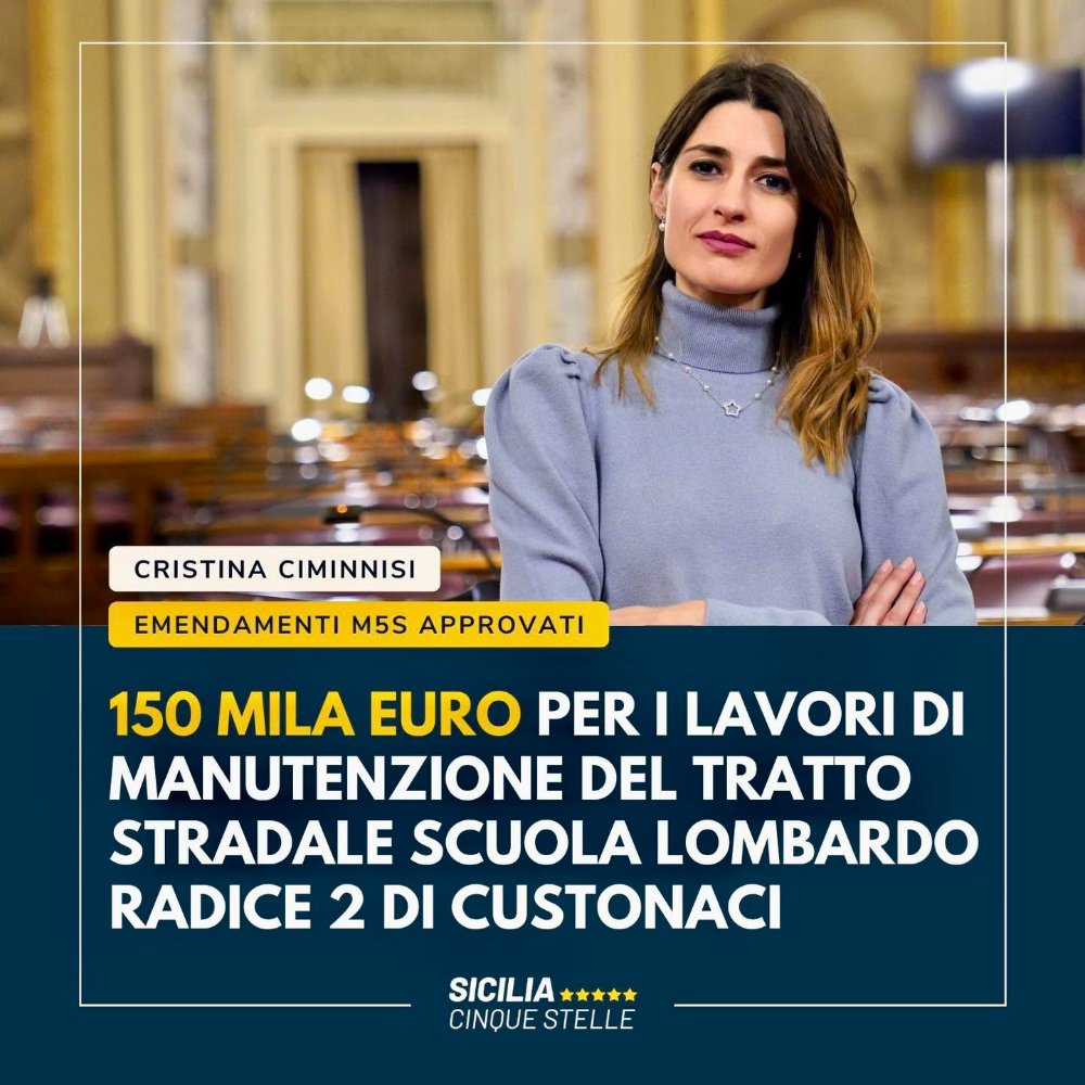 150 mila euro per la manutenzione del tratto stradale della scuola Lombardo Radice 2 di Custonaci