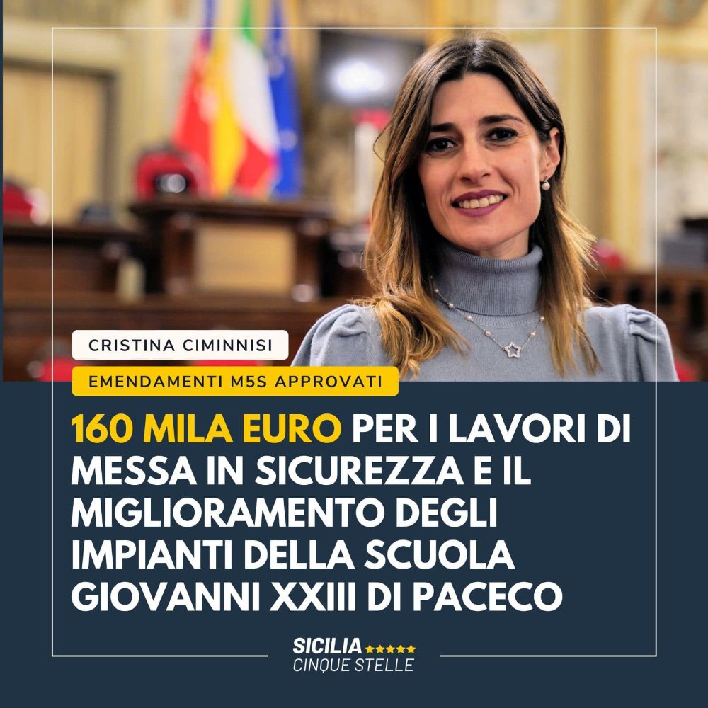 160 mila euro per la scuola Giovanni XXIII di Paceco