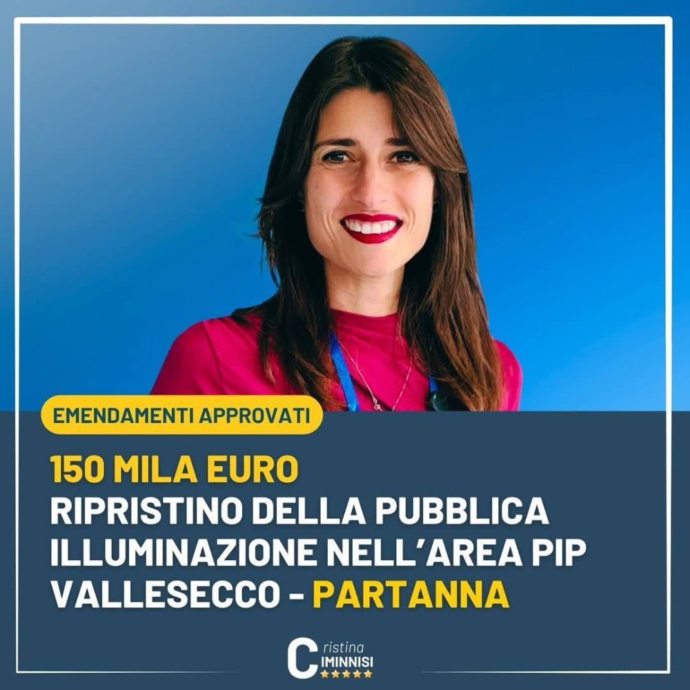 150 mila euro per il ripristino della pubblica illuminazione nell’area PIP Vallesecco, Partanna